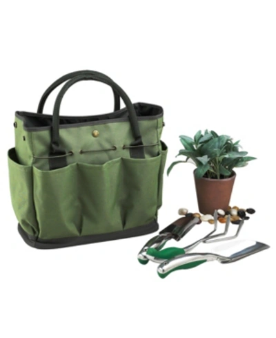 Picnic At Ascot Gardening Tote With 3 Tools In Evergreen