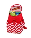 Picnic At Ascot Insulated Backpack Cooler -4 Exterior Pockets, No-leak Lining In Ruby Red