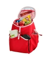Picnic At Ascot Insulated Backpack Cooler -4 Exterior Pockets, No-leak Lining In Red