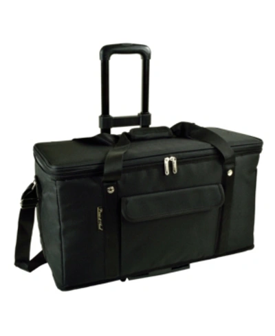 Picnic At Ascot Extra Large 36 Quart Hybrid Semi-rigid Wheeled Folding Cooler In Black