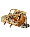 Picnic At Ascot Yorkshire Picnic Basket For 4 In Tan