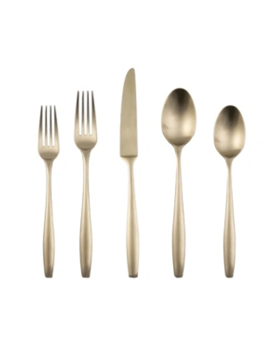 Cambridge Katerina Satin 20-piece Flatware Set, Service For 4 In Champagne Gold- Tone