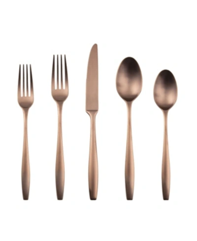 Cambridge Silversmiths Katerina Satin 20-piece Flatware Set In Copper