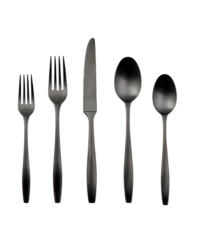 Cambridge Katerina Satin 20-piece Flatware Set, Service For 4 In Black