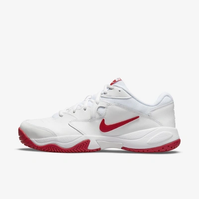 Nike Court Lite Men's Hard Court Tennis Shoes In White,university