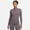 Nike Yoga Luxe Dri-fit Women's Full-zip Jacket In Violet Ore,purple Smoke