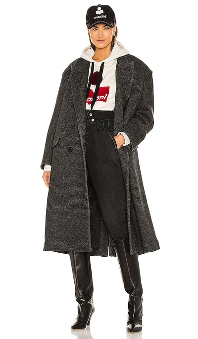 ISABEL MARANT｜COATS (LOJIMA (MA1292 22A011E 02AN)) ISABEL MARANT ÉTOILE Lojima Double-Breasted Wool-Blend Coat