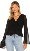1.STATE RUCHED BLOUSE,1STR-WS323