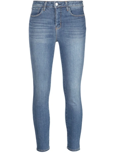 L Agence Margot High-rise Skinny Jeans In Blue