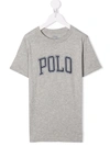 Polo Ralph Lauren Boys Andover Heather Kids Logo-print Short-sleeve Cotton T-shirt 2-14 Years 7 Years In Grey