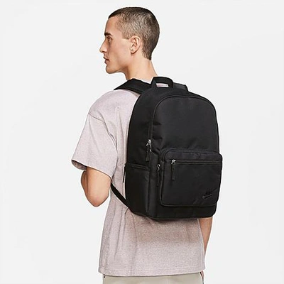 Nike Heritage Eugene Backpack In Black/black/black