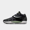 Nike Kd14 Basketball Shoe In Black/grey Fog/lime Glow/white