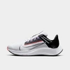 Nike Air Zoom Pegasus 38 Flyease Women's Easy On/off Road Running Shoes In White/black/flash Crimson/metallic Silver