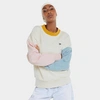 Puma Women's Downtown Oversized Crewneck Sweatshirt In Ivory Glow