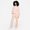 Nike Women's Sportswear Essential Fleece Jogger Pants In Pale Coral/white