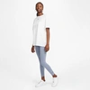 Nike Women's Sportswear Essential Mid-rise Cropped Leggings In Ashen Slate/black