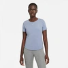 Nike Dri-fit One Luxe Women's Standard Fit Short-sleeve Top In Ashen Slate