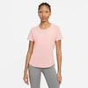 Nike Dri-fit One Luxe Women's Standard Fit Short-sleeve Top In Pink Glaze/reflective Silver