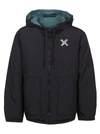 KENZO REVERSIBLE DOWN JACKET,FB65OU585.1NH 99 BLACK