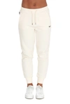 Woolrich Logo Detail Jersey Joggers In Beige