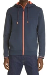 Hugo Boss Saggy Zip Hoodie In Navy