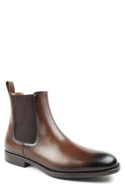 Bruno Magli Men's Bucca Leather Chelsea Boots In Dark Brown Waxy Calf