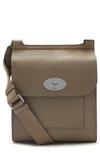 Mulberry Small Antony Leather Crossbody Bag In Solid Grey