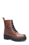 Dirty Laundry Mazzy Lace-up Boot In Brown Smooth