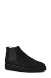 Amalfi By Rangoni Enrico Chelsea Boot In Black Cashmere Suede