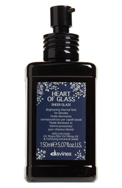 Davines Heart Of Glass Sheer Glaze Brightening Thermal Fluid, 5.07 oz