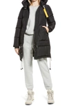 Parajumpers Long Bear Base Black Parka In Black