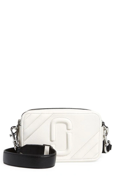Marc Jacobs Moto Shot 21 Leather Cross-body Bag In White
