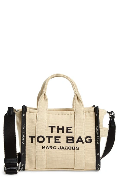 Marc Jacobs The Jacquard Mini Tote Bag In Warm Sand