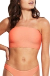 Seafolly Essential Tube Bikini Top In Papaya Punch