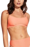 Seafolly Essentials Bralette Bikini Top In Papaya Punch