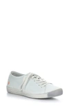 Softinos By Fly London Isla Distressed Sneaker In 534 White Smooth Leather