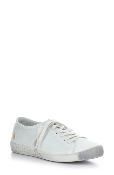 Softinos By Fly London Isla Distressed Trainer In 534 White Smooth Leather