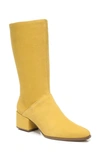 Franco Sarto Jaxine Mid Shaft Boots Women's Shoes In Mustard