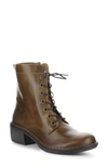 Fly London Milu Lace-up Leather Boot In 004 Camel Rug