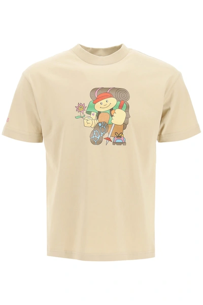 Jacquemus Trek Cotton T-shirt In Beige