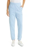 Ganni Software Isoli Organic Cotton Blend Sweatpants In Heather Blue