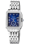 Gv2 Bari Mother Of Pearl Diamond Bracelet Watch, 34mm X 30mm In Silver