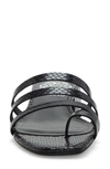 Vince Camuto Grenda Slide Sandal In Black Leather