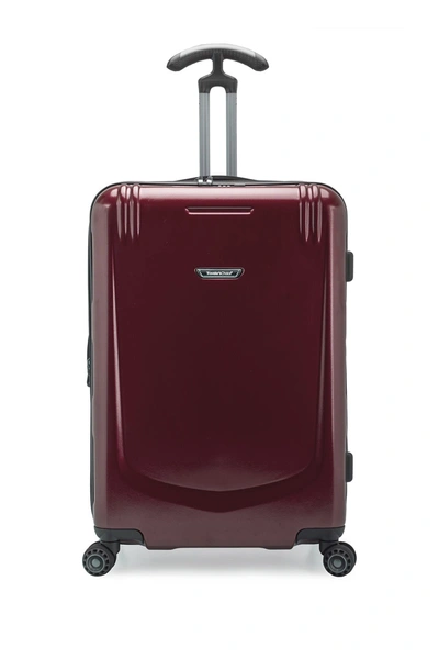 Traveler's Choice Palencia Ii 24" Hardside Spinner Suitcase In Burgundy