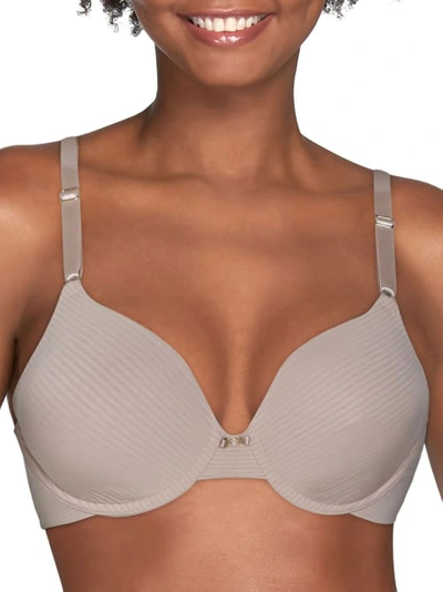 Vanity Fair Beauty Back Back Smoothing T-shirt Bra In Coconut Stripe