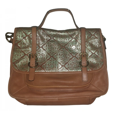 Pre-owned Matthew Williamson Leather Satchel In Green