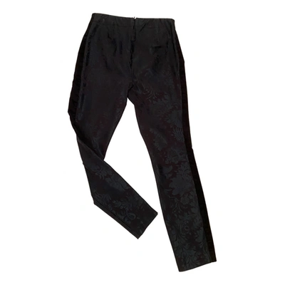 Pre-owned Anthropologie Trousers In Navy