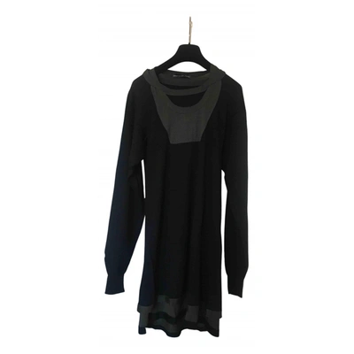 Pre-owned Balenciaga Wool Dress In Black