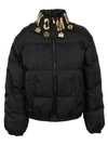 Moschino Black Charms Jacket In Fantasia Nero