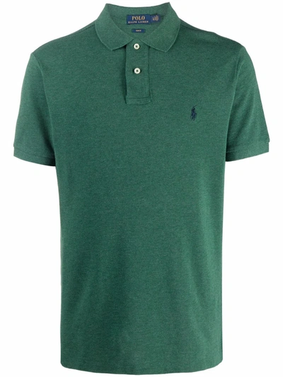 Polo Ralph Lauren Green Cotton Polo Shirt With Logo